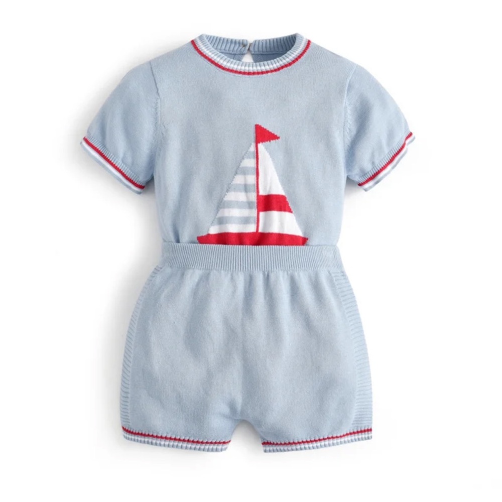 ADORABLE BABY BOY KNIT SET